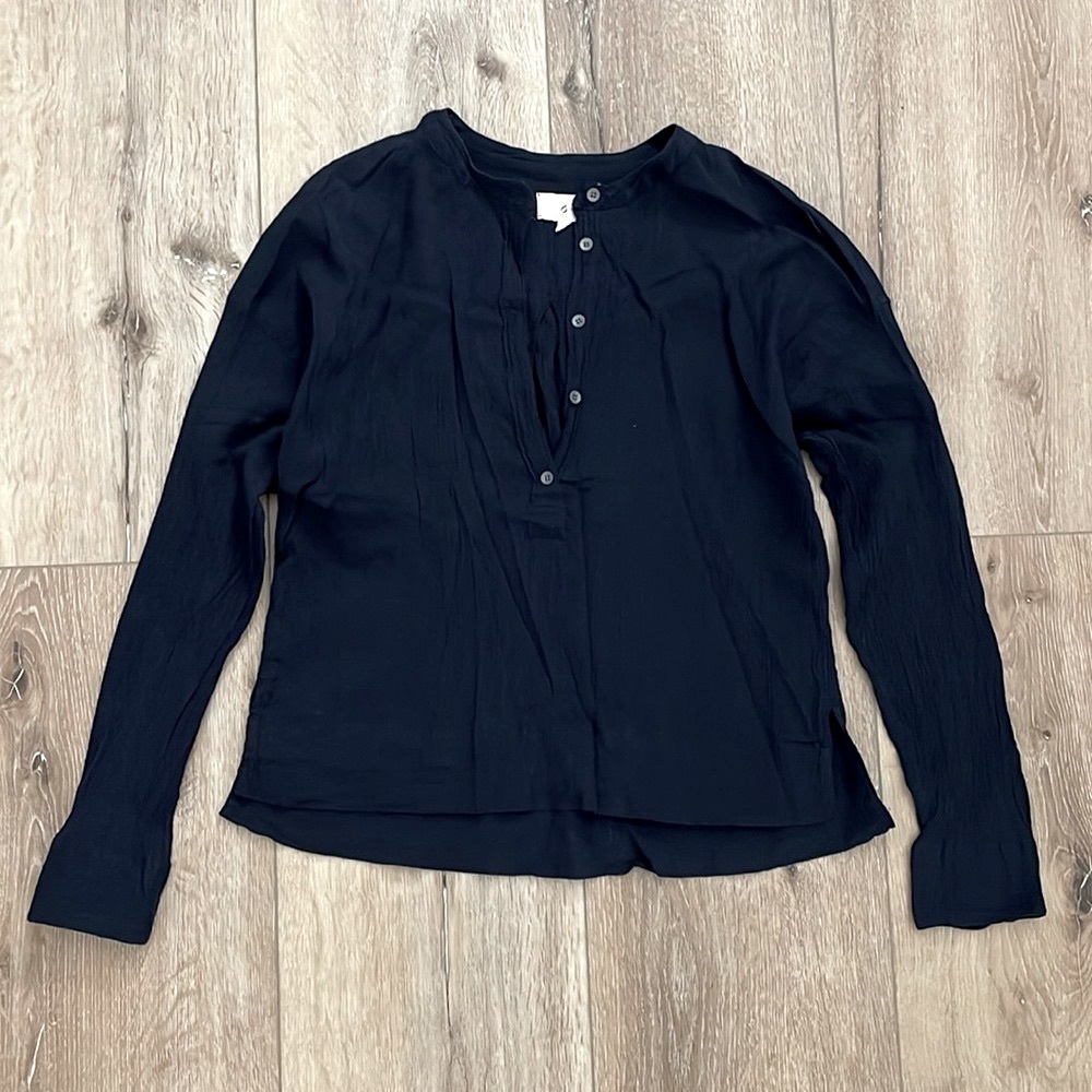 LOU & GREY Women’s Shirt Long Sleeve Pop Over Size Small